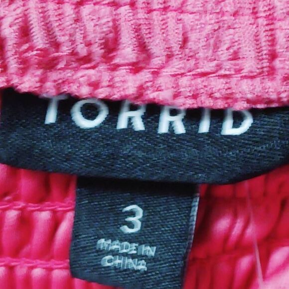 TORRID PLUS SIZE Mini Pink Knit Embroidered Skater Dress With A Sweetheart Neckl - Picture 12 of 16